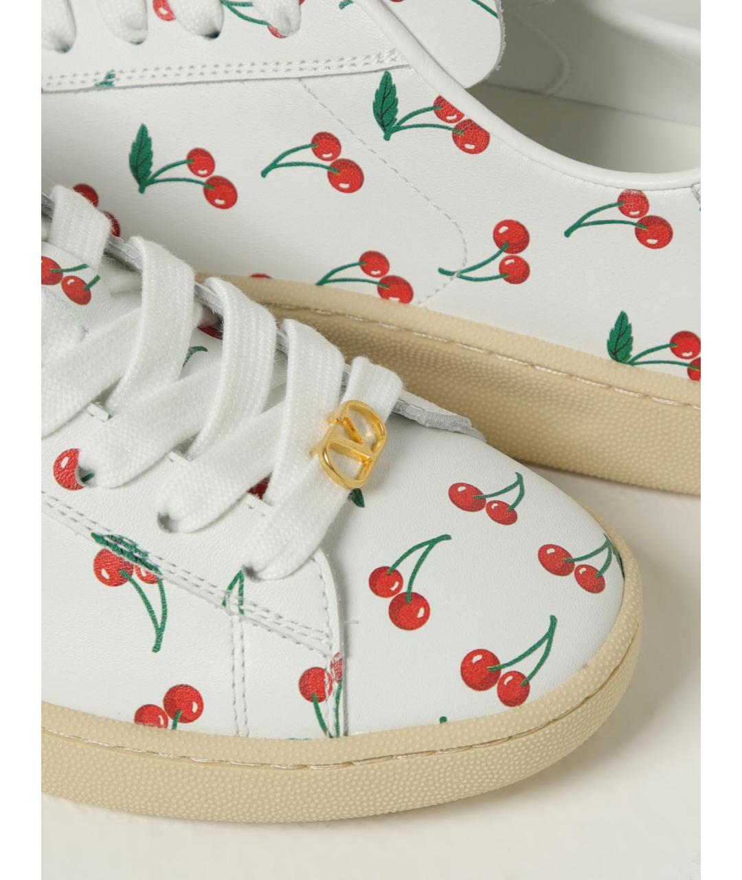 VALENTINO Белые кожаные кеды, фото 4