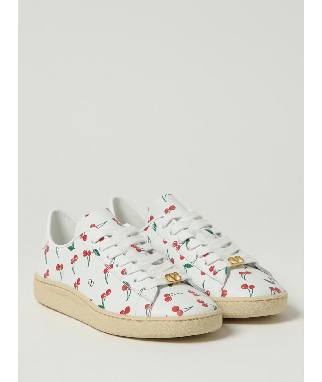 VALENTINO Белые кожаные кеды, фото 2