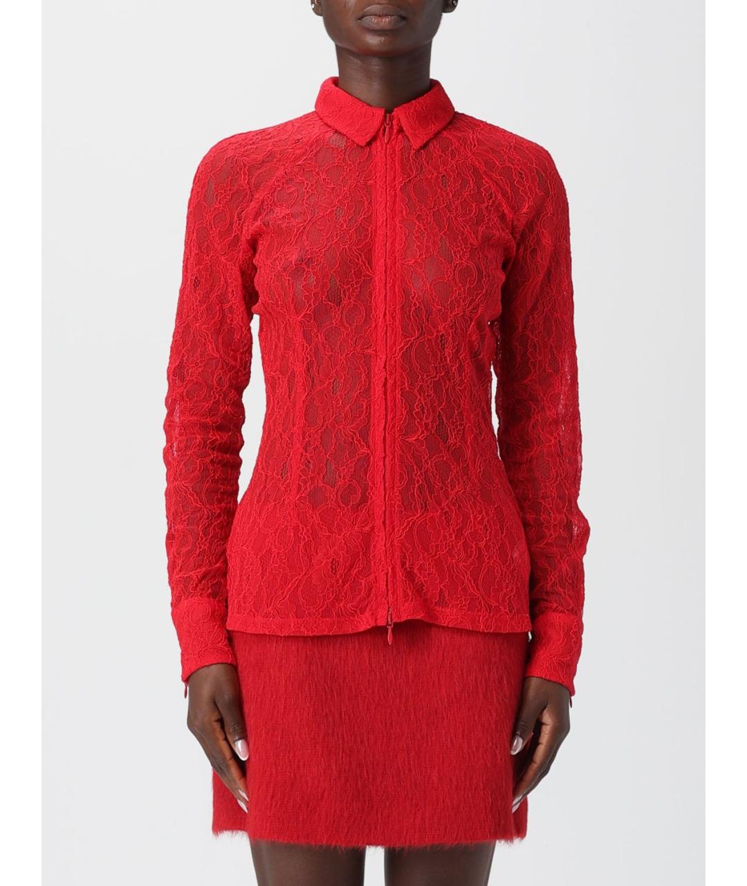 MSGM Красная рубашка, фото 4