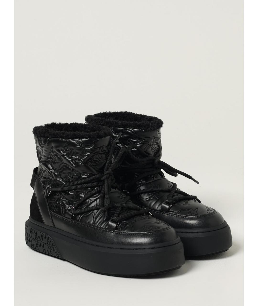 PINKO Черные синтетические ботинки, фото 2