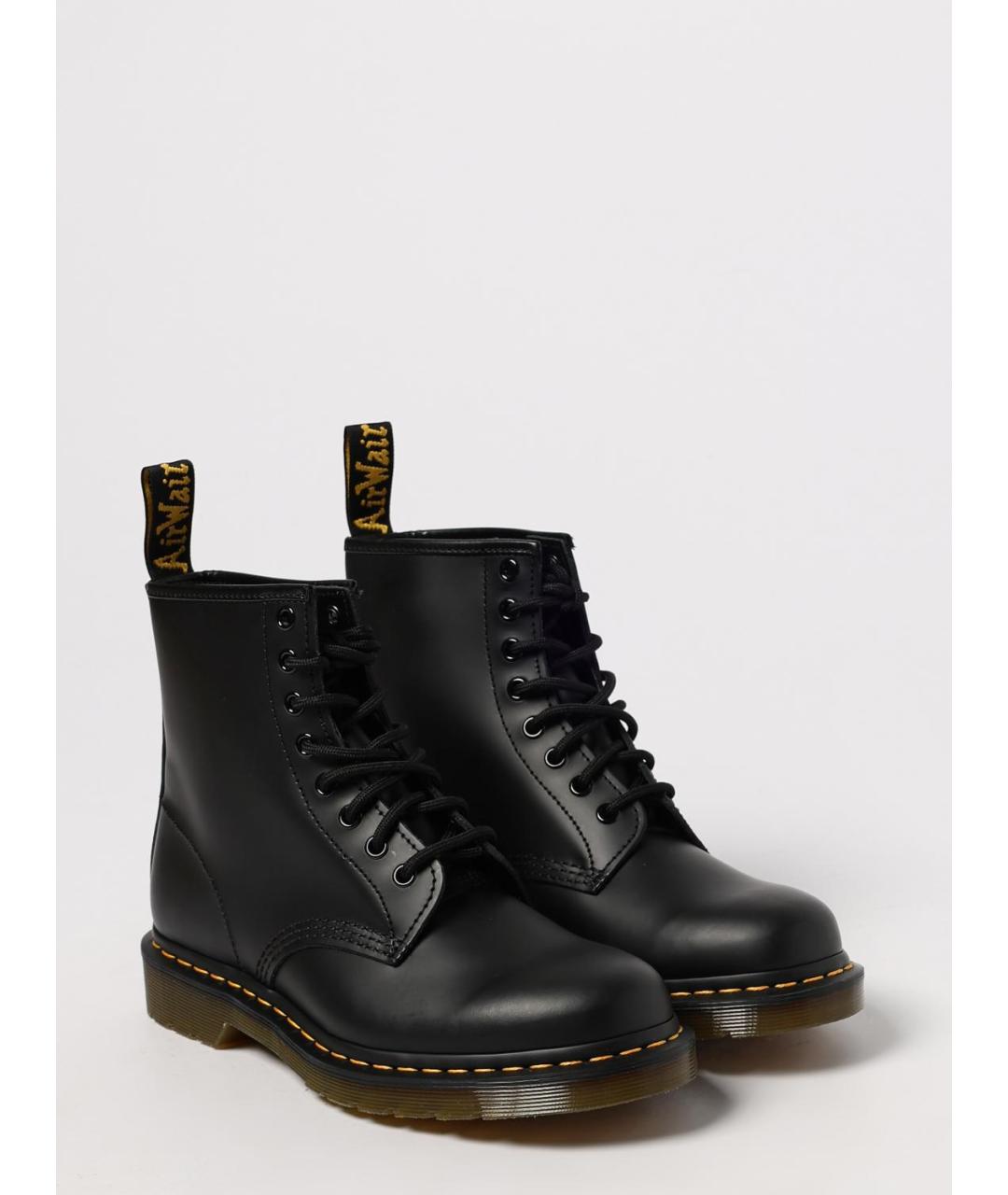 DR. MARTENS Черные кожаные ботинки, фото 2