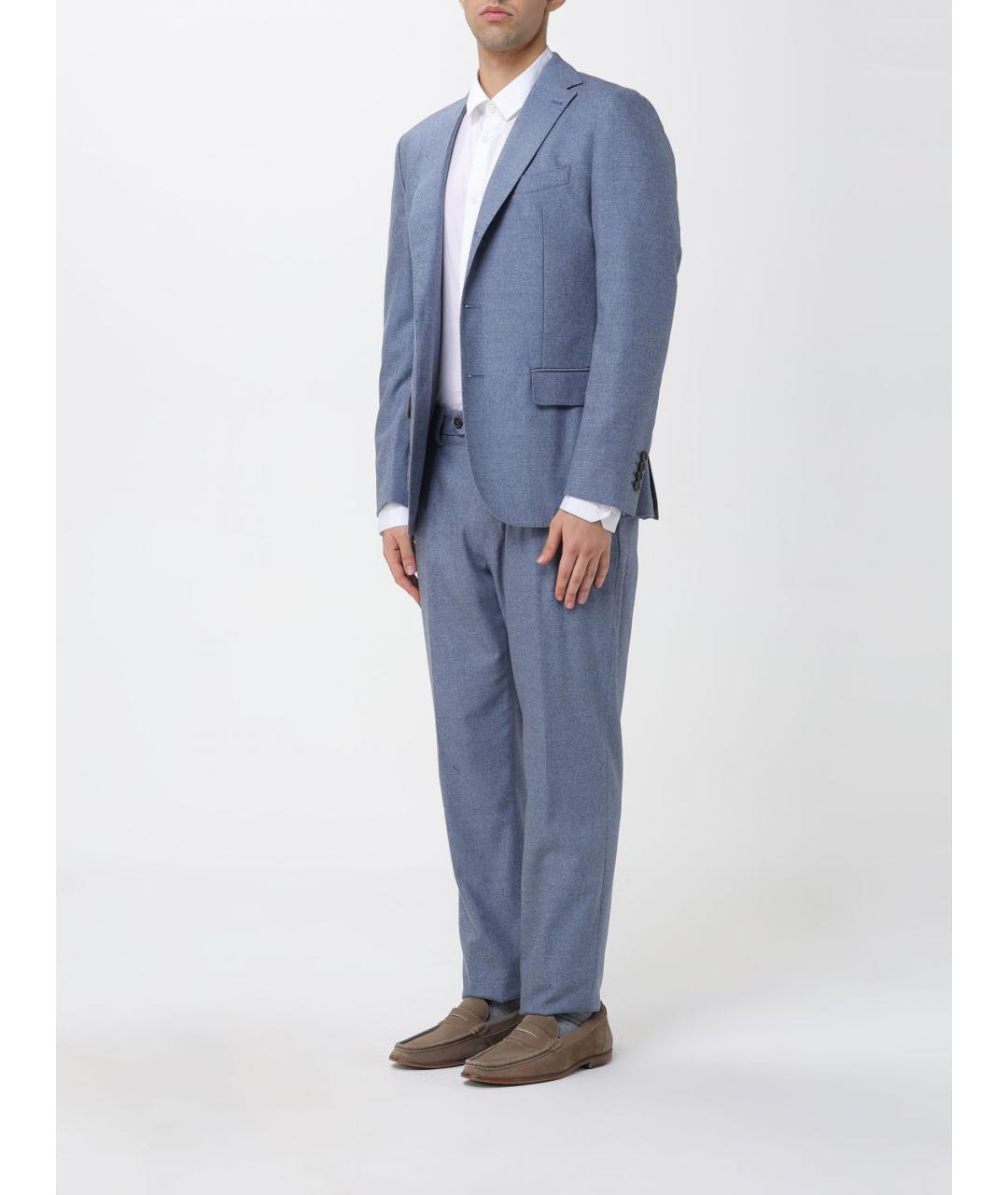ELEVENTY Голубой классический костюм, фото 4