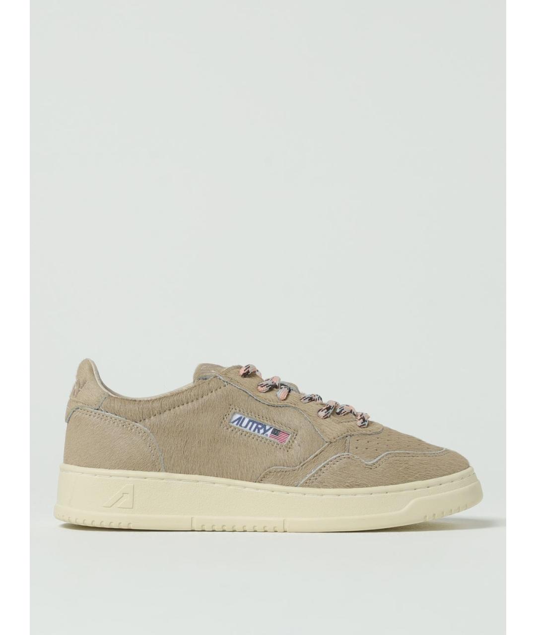 AUTRY Бежевые замшевые кеды, фото 5