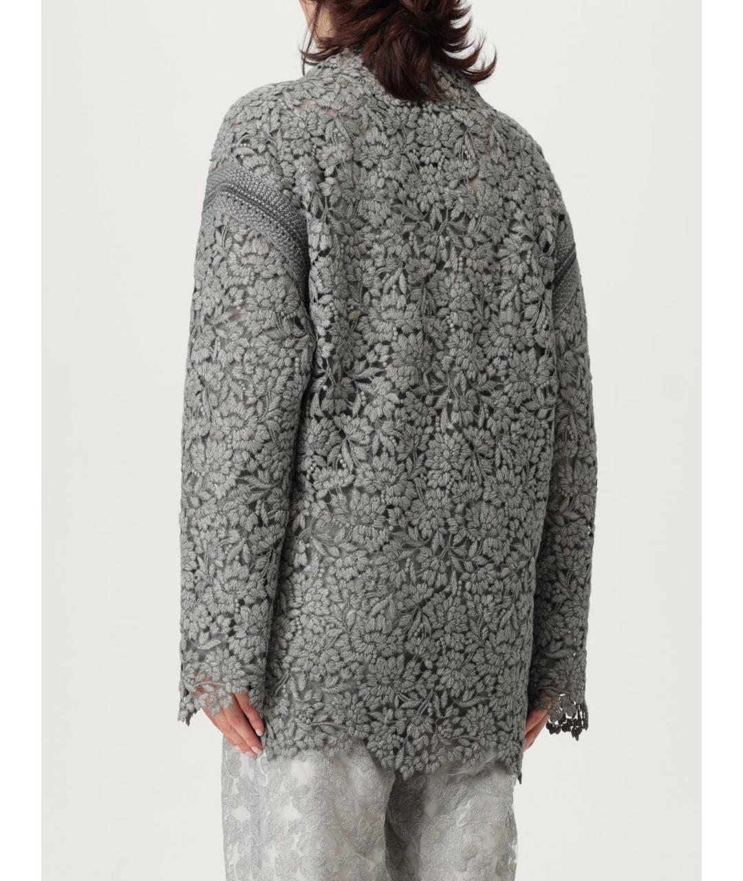 ERMANNO SCERVINO Серый синтетический кардиган, фото 3