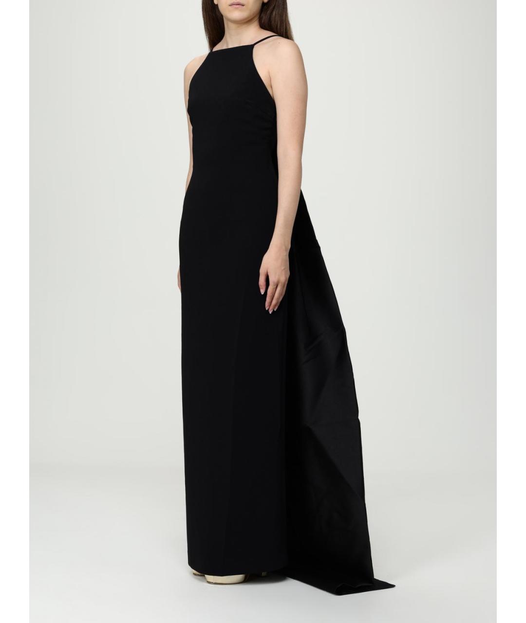 SOLACE LONDON Черное полиэстеровое вечернее платье, фото 4