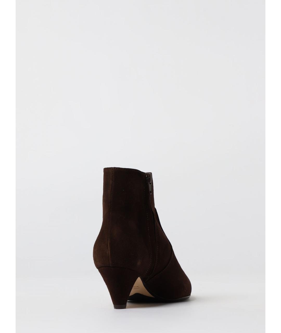 ANNA F. Коричневые замшевые ботильоны, фото 3
