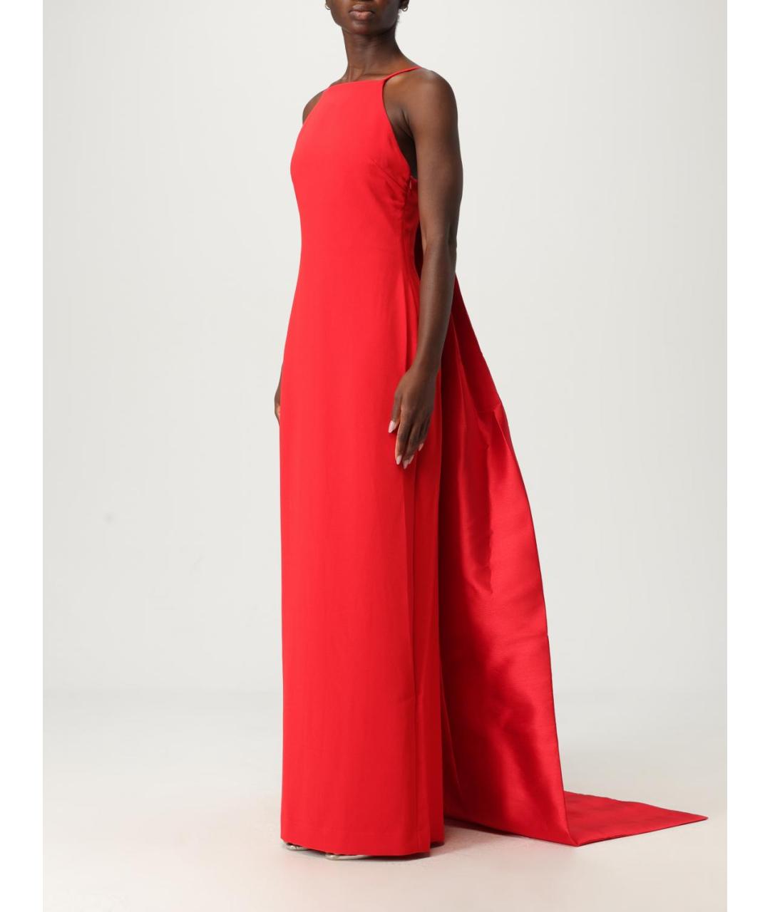 SOLACE LONDON Красное полиэстеровое вечернее платье, фото 4