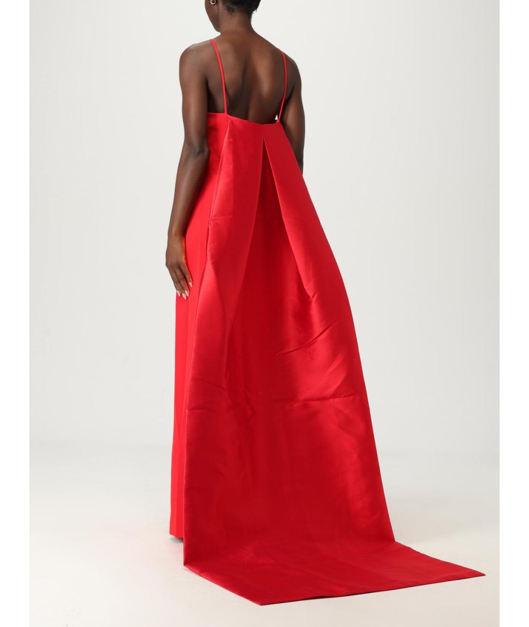 SOLACE LONDON Красное полиэстеровое вечернее платье, фото 3