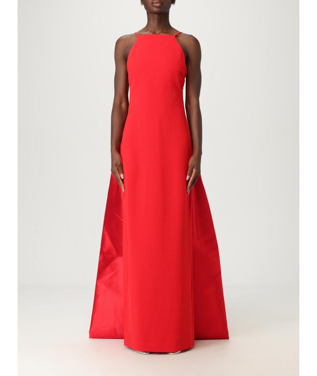 SOLACE LONDON Красное полиэстеровое вечернее платье, фото 2