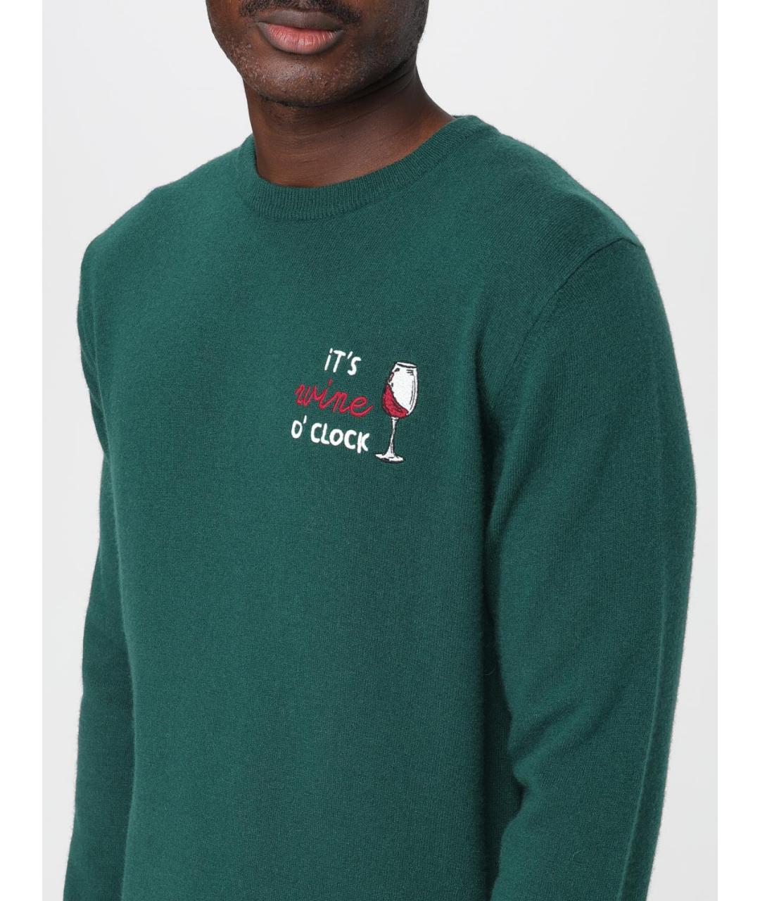 MC2 SAINT BARTH Зеленый шерстяной джемпер / свитер, фото 3