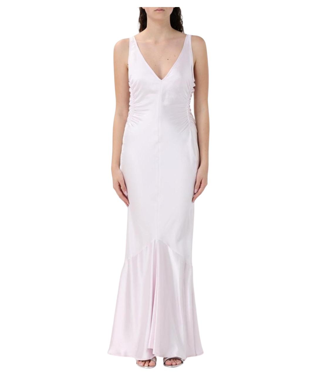 SPORTMAX Розовое полиэстеровое коктейльное платье, фото 1