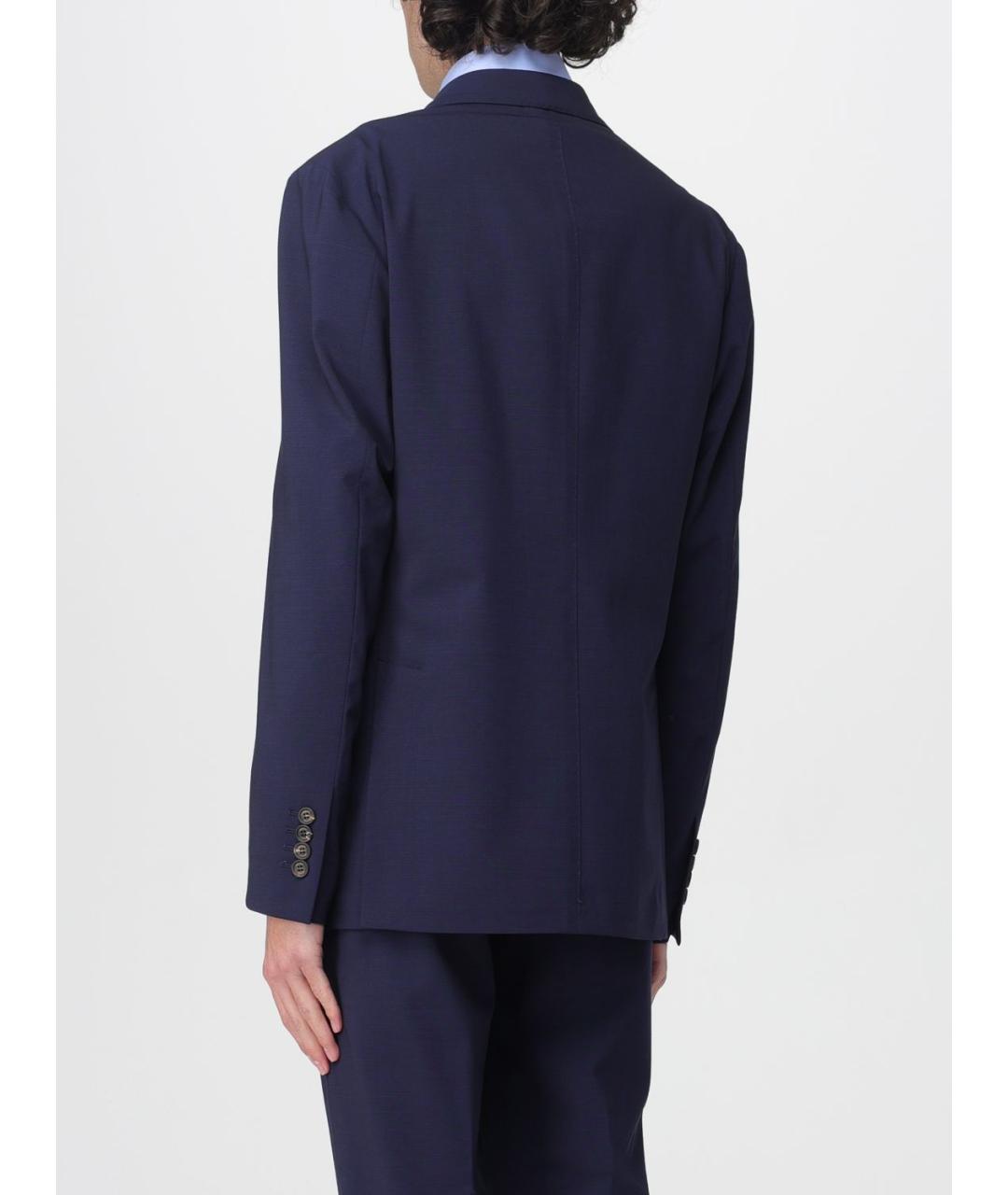 ELEVENTY Синий шерстяной пиджак, фото 2