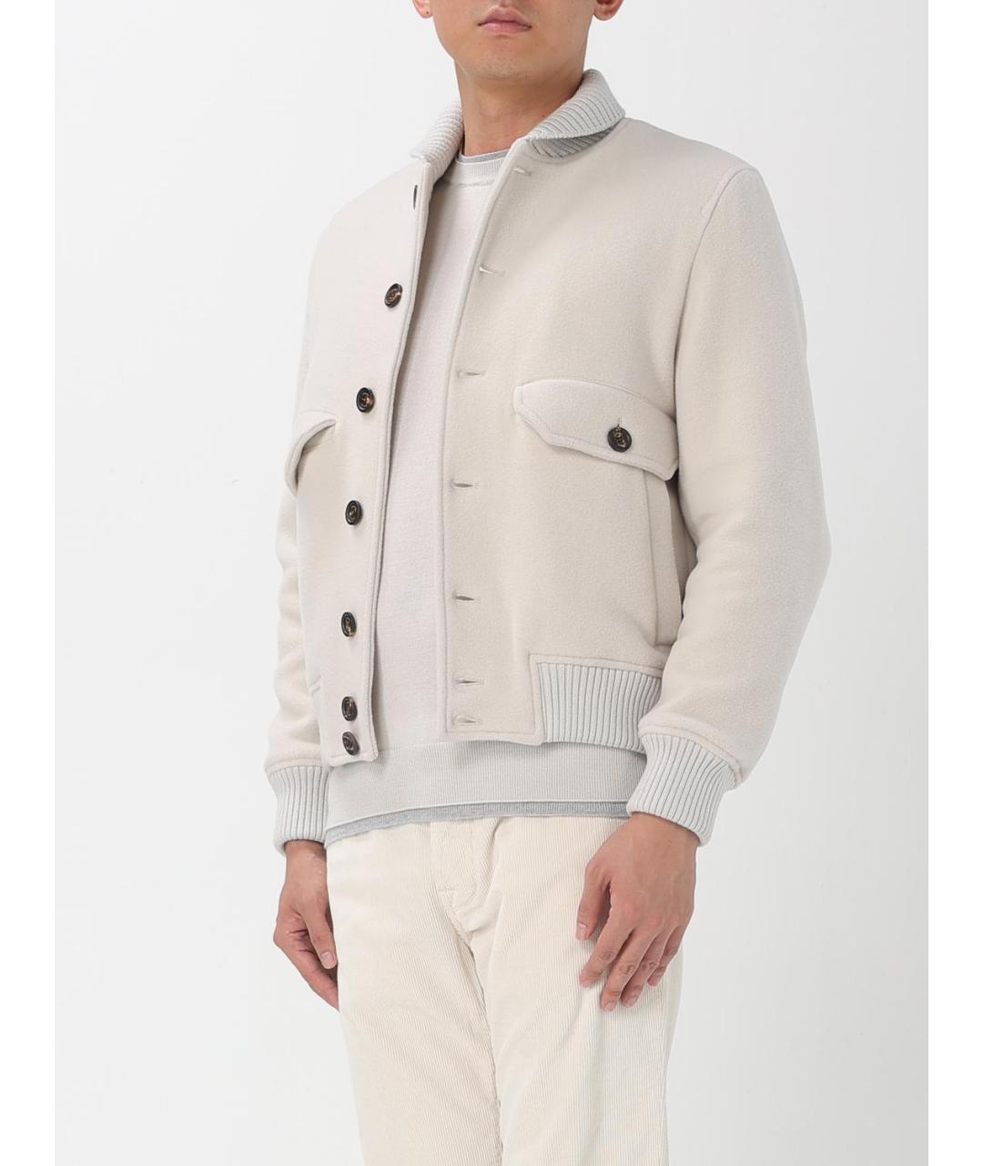 ELEVENTY Бежевая шерстяная куртка, фото 3