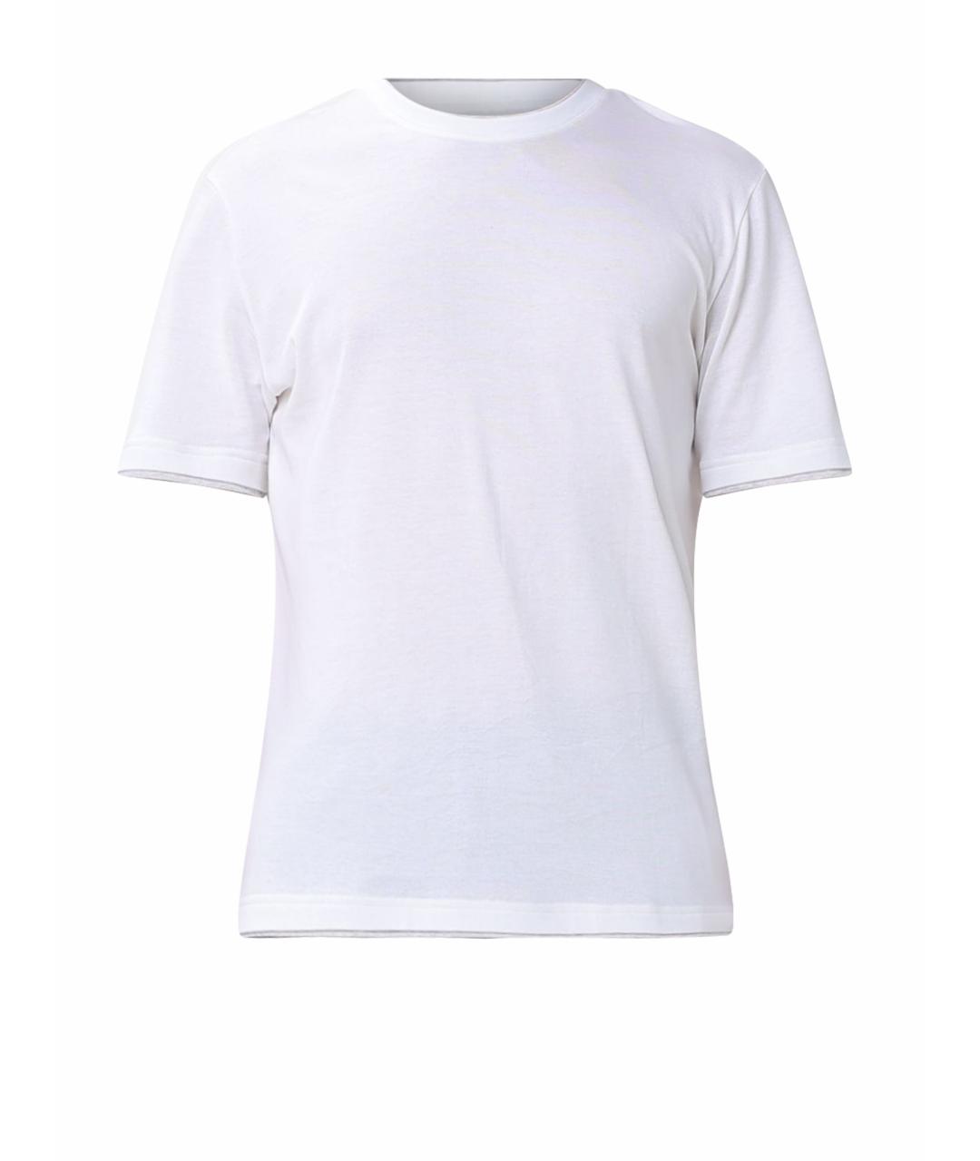 ELEVENTY Белая хлопковая футболка, фото 1