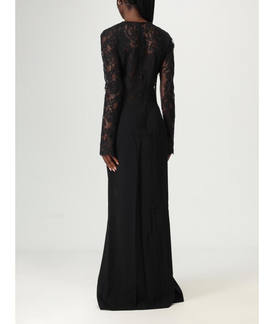 ERMANNO SCERVINO Черное вискозное вечернее платье, фото 3