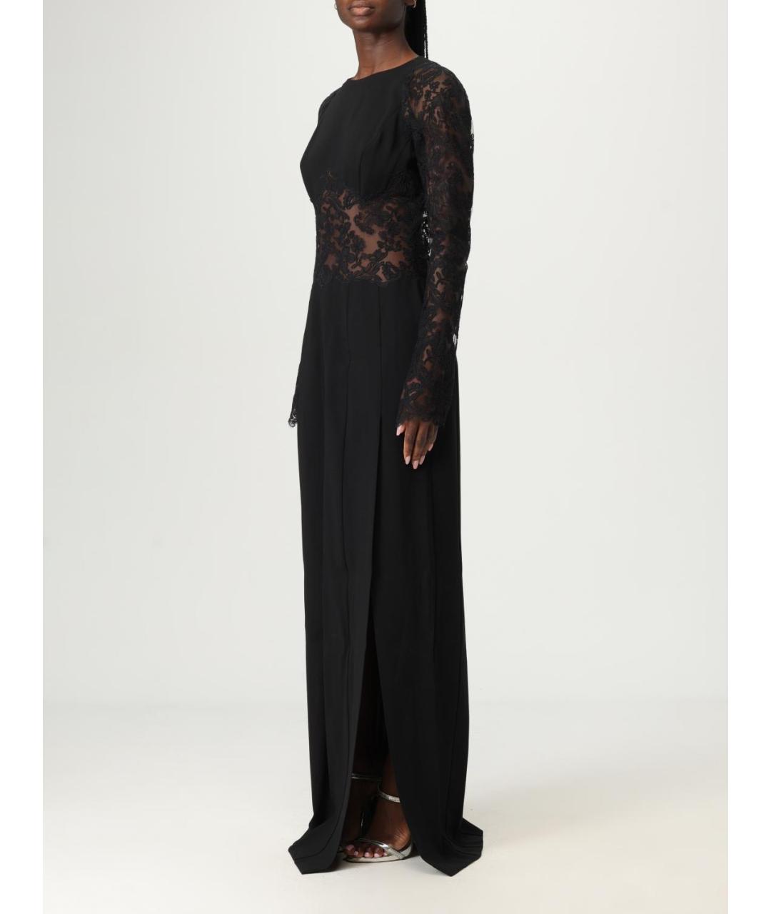 ERMANNO SCERVINO Черное вискозное вечернее платье, фото 4