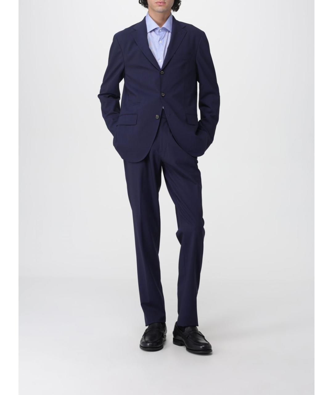 ELEVENTY Синий классический костюм, фото 2