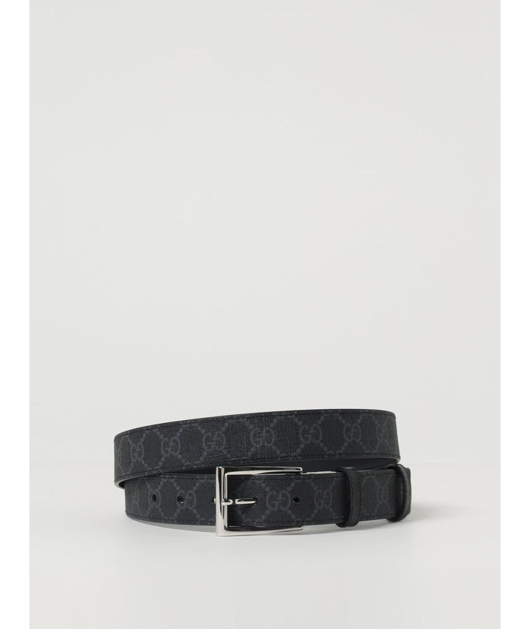 GUCCI Черный кожаный ремень, фото 2