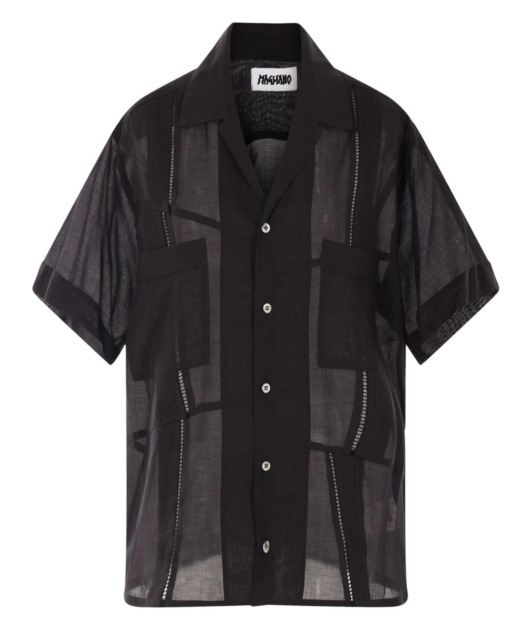 MAGLIANO Черная хлопковая кэжуал рубашка, фото 1