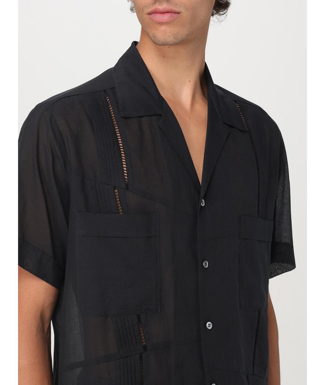 MAGLIANO Черная хлопковая кэжуал рубашка, фото 6