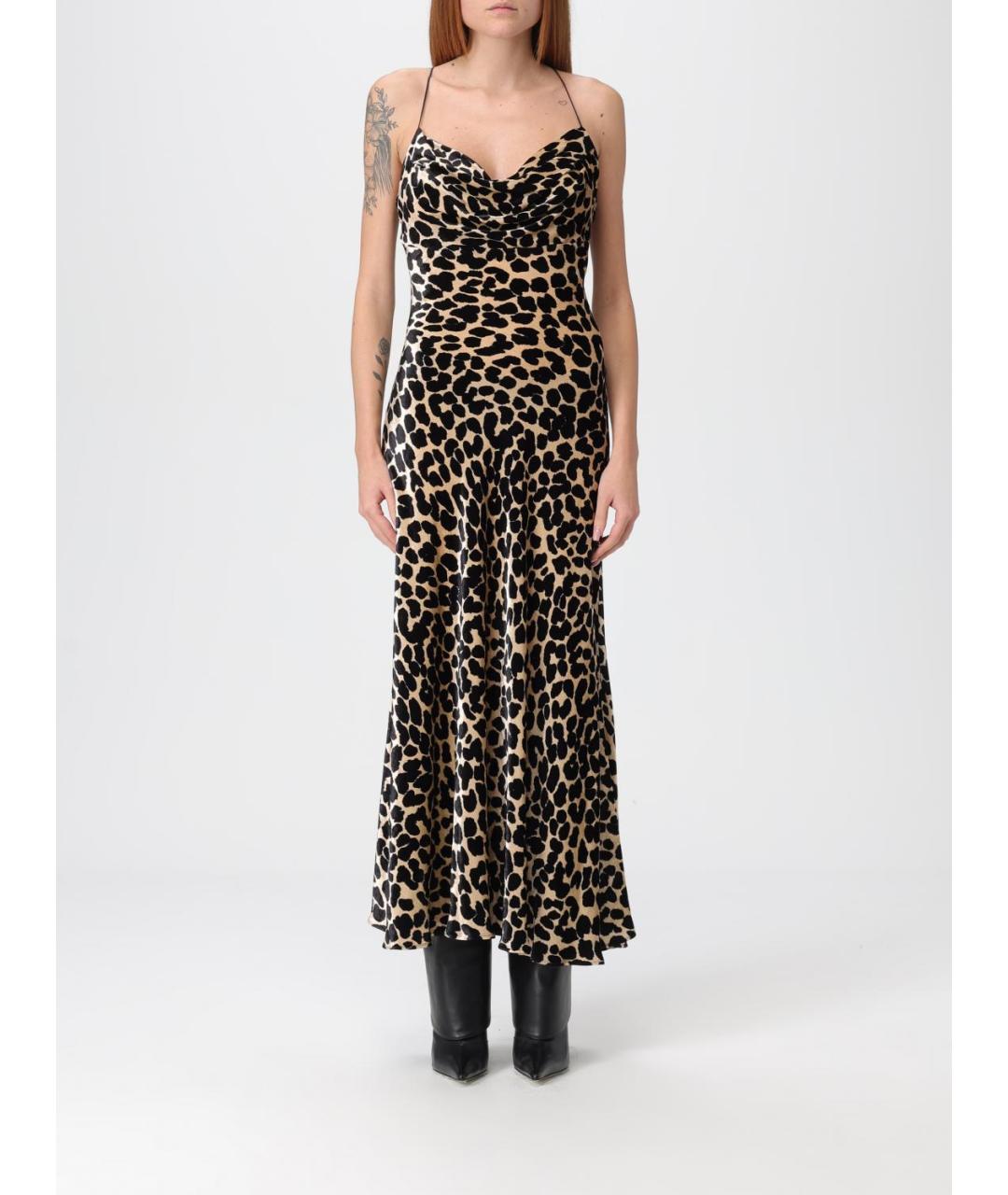 BALMAIN Мульти вискозное вечернее платье, фото 2