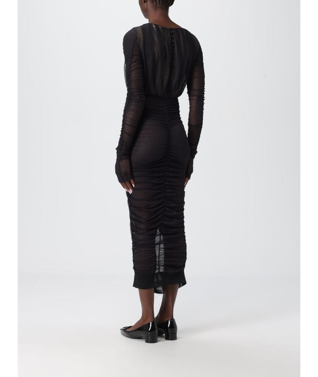 ANTONIO MARRAS Черное полиамидовое платье, фото 3