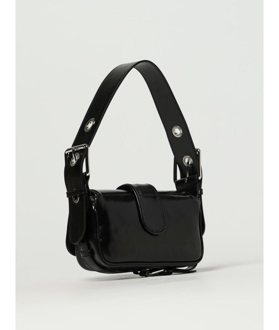BY FAR Черная кожаная сумка через плечо, фото 2