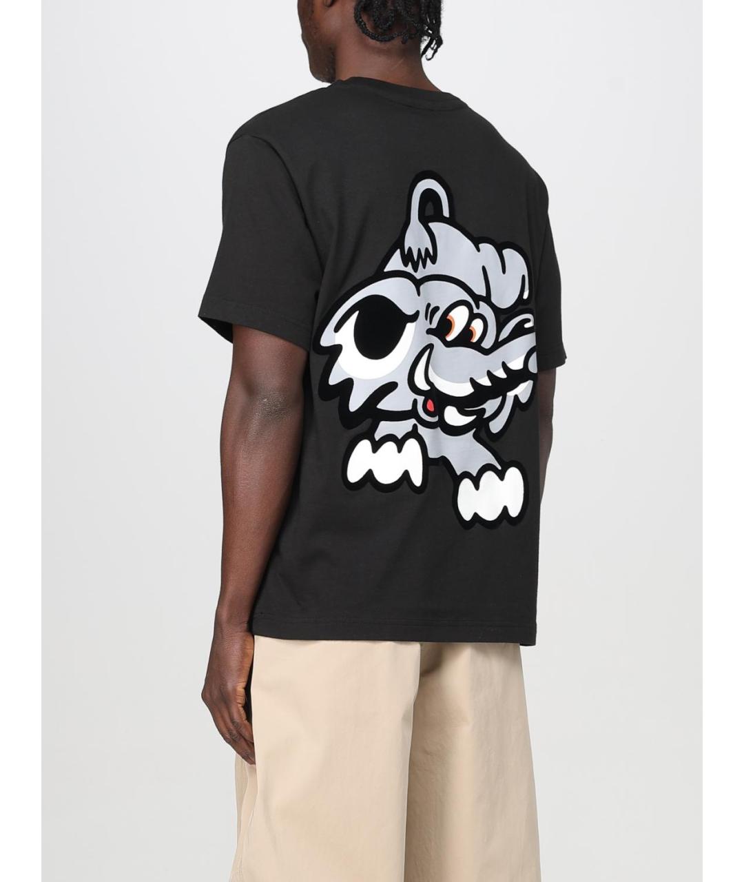 KENZO Черная хлопковая футболка, фото 2