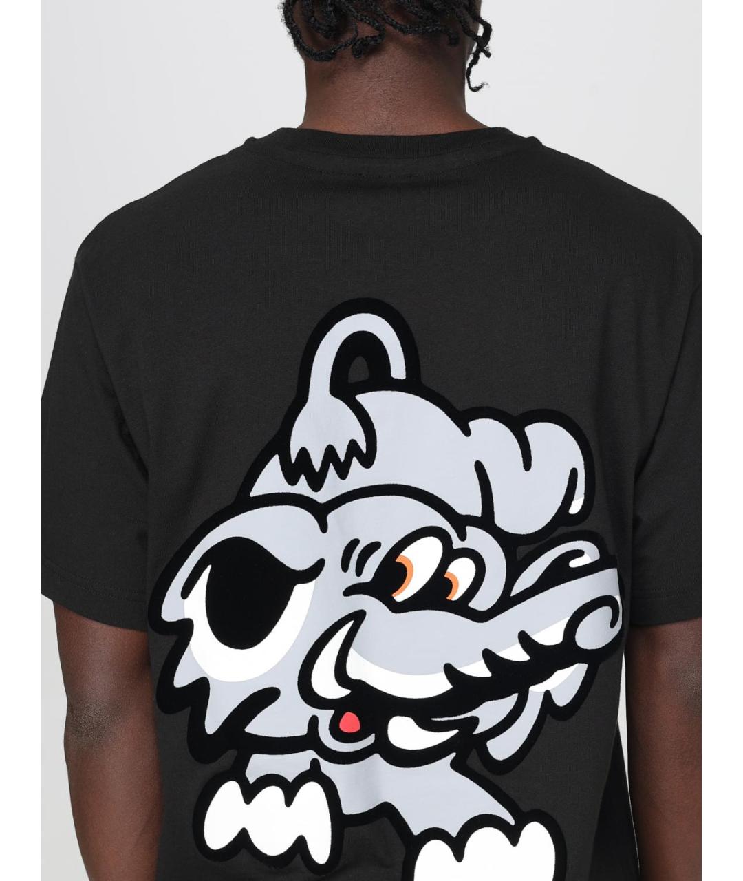 KENZO Черная хлопковая футболка, фото 3