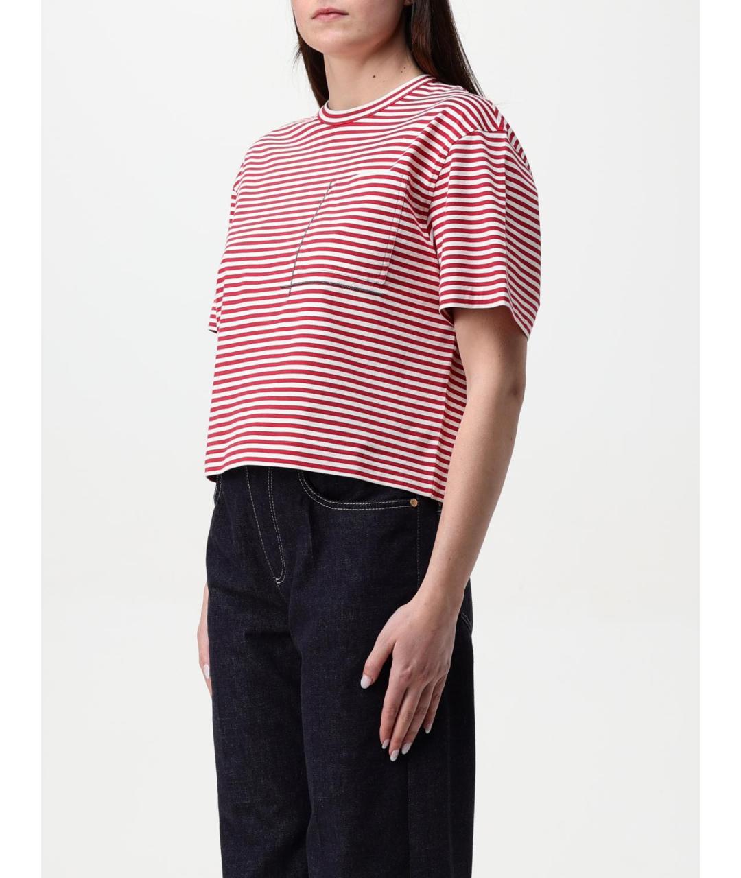 BRUNELLO CUCINELLI Мульти хлопковая футболка, фото 4