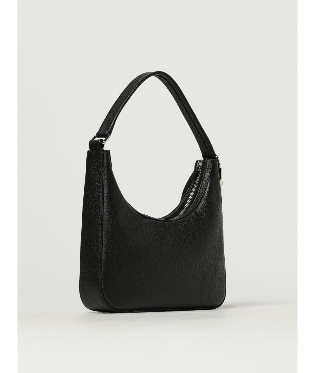 BY FAR Черная кожаная сумка через плечо, фото 2