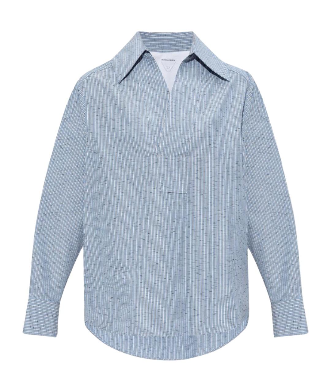 BOTTEGA VENETA Голубая хлопковая рубашка, фото 1