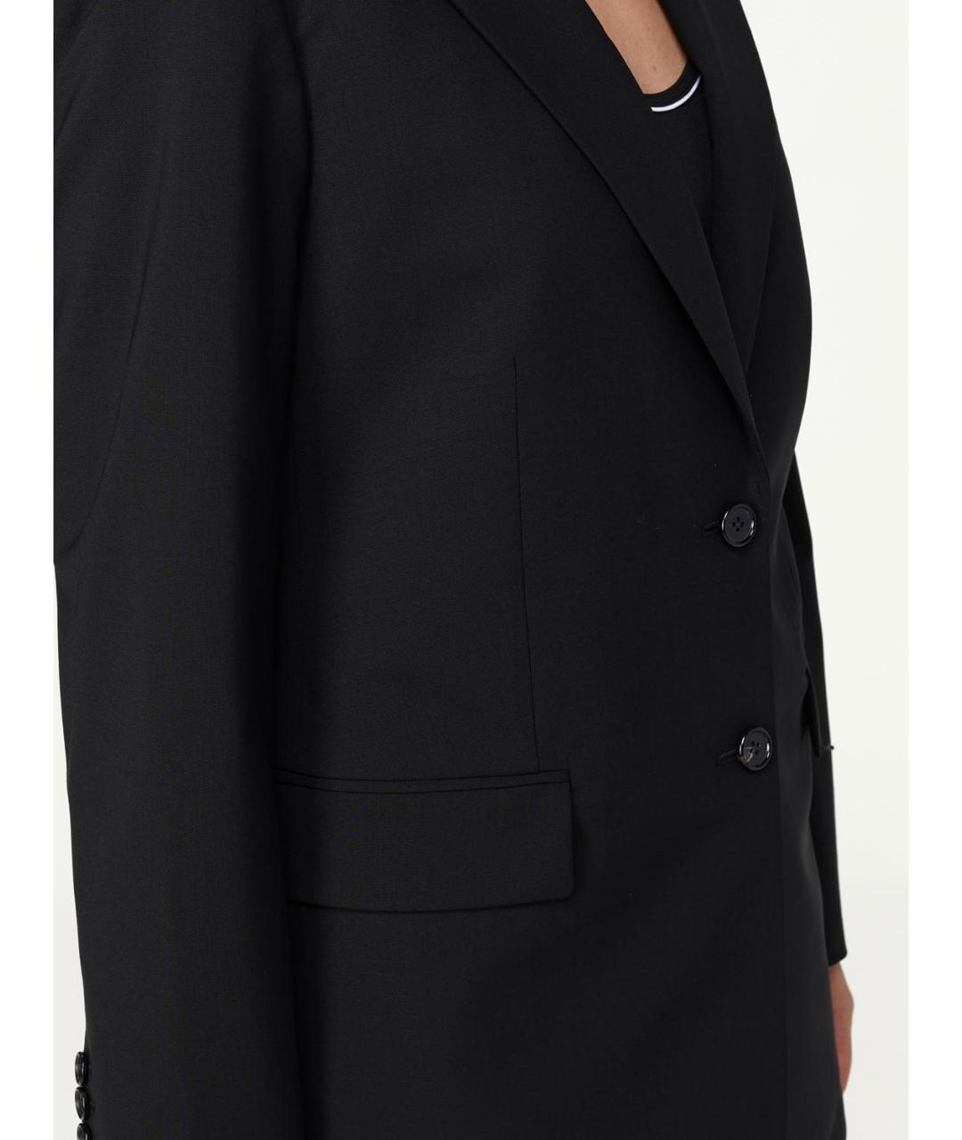 THEORY Черный шерстяной жакет/пиджак, фото 5