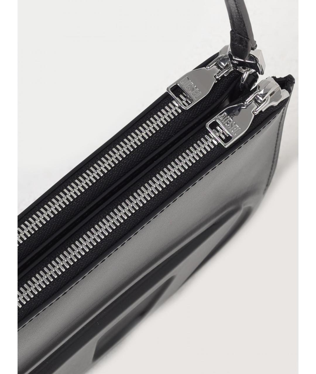 DIESEL Черная сумка через плечо из искусственной кожи, фото 3