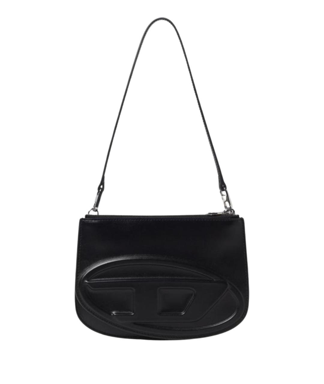 DIESEL Черная сумка через плечо из искусственной кожи, фото 1