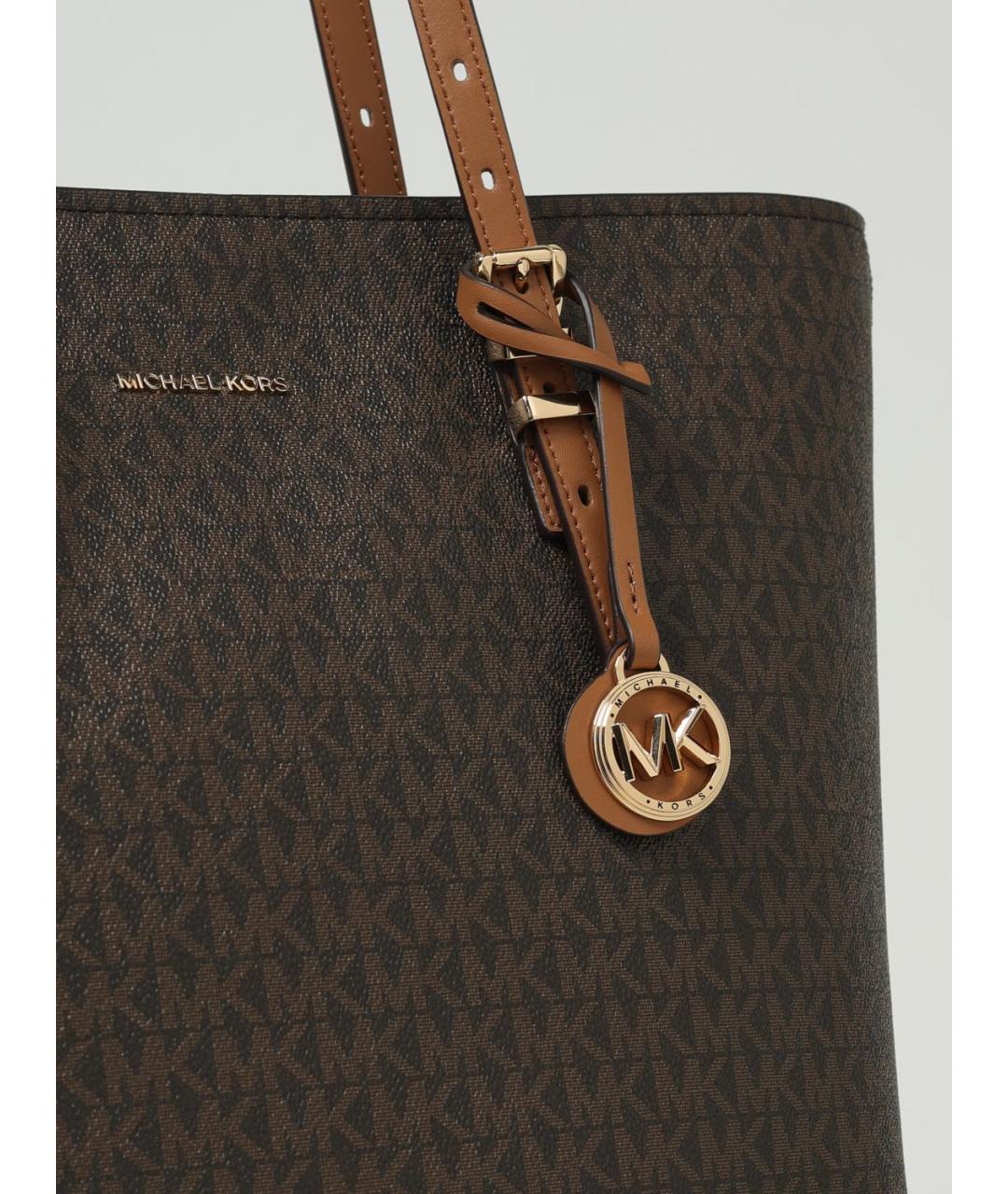 MICHAEL KORS Коричневая сумка тоут, фото 3