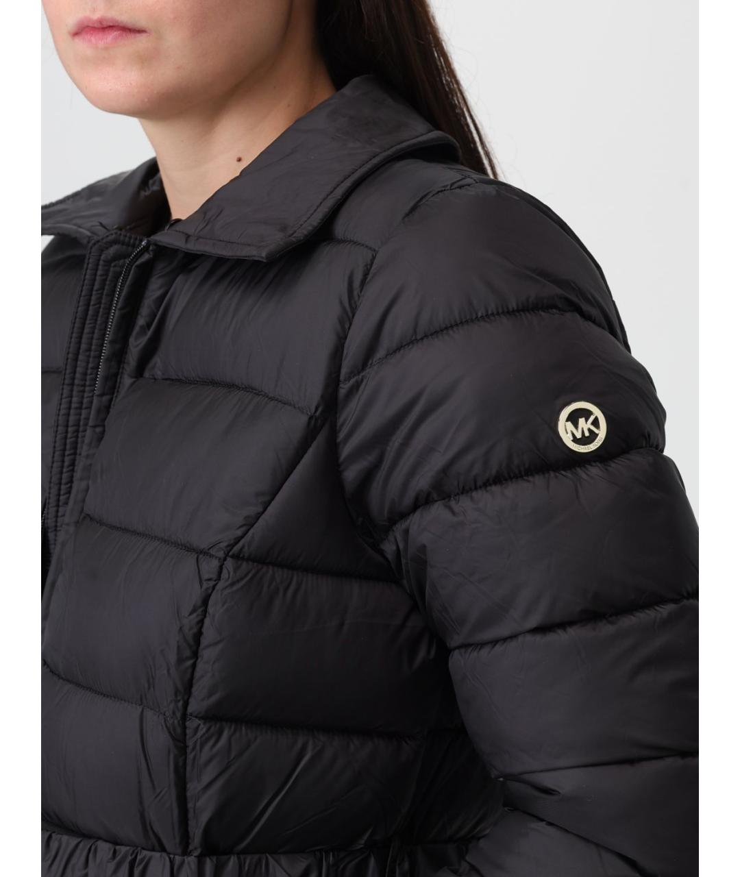 MICHAEL KORS Черный полиамидовый пуховик, фото 5