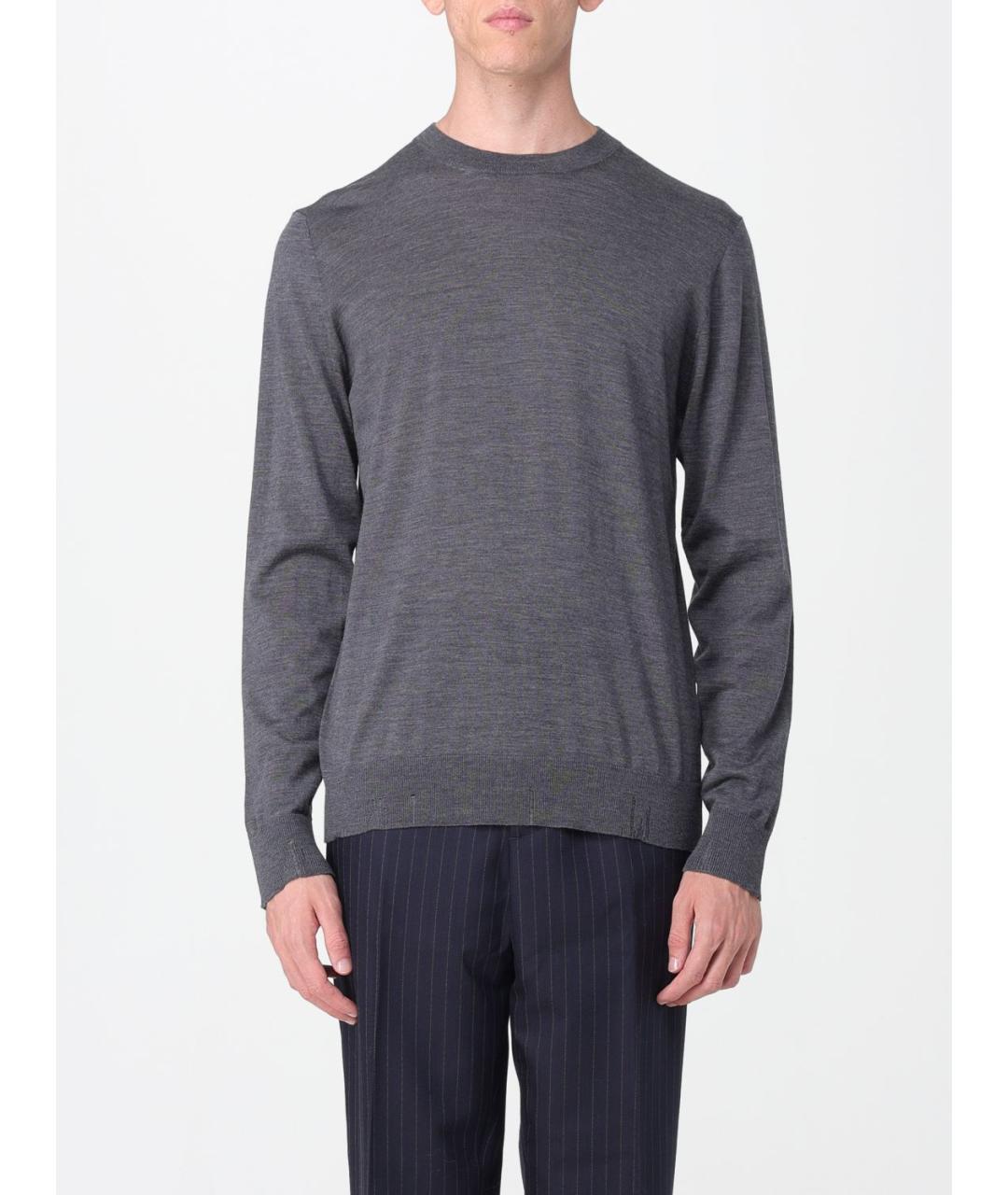 GOLDEN GOOSE DELUXE BRAND Серый шерстяной джемпер / свитер, фото 6