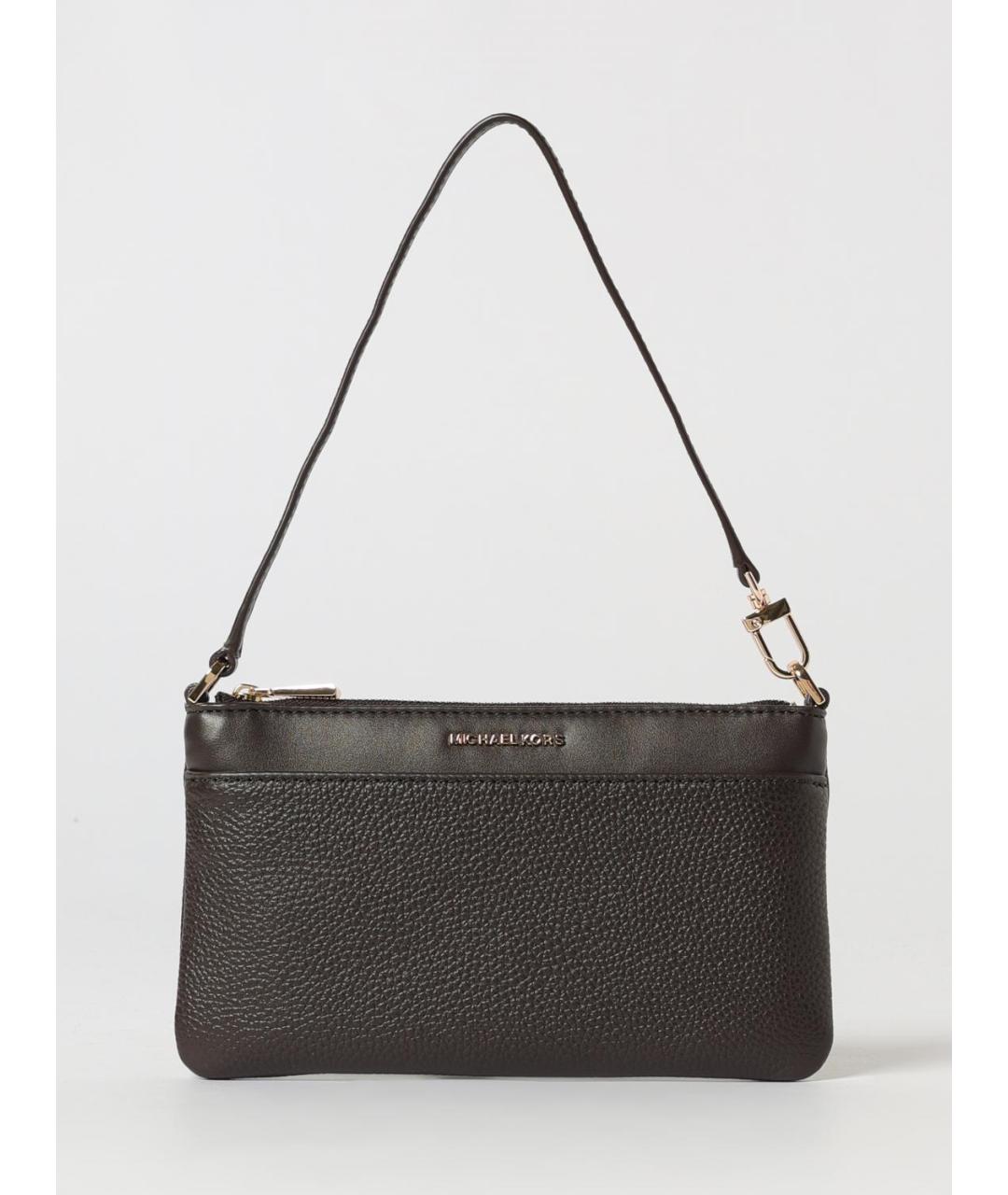 MICHAEL KORS Коричневая кожаная сумка через плечо, фото 4