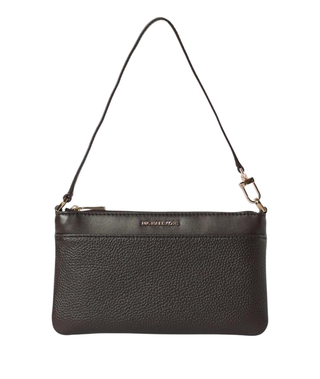 MICHAEL KORS Коричневая кожаная сумка через плечо, фото 1