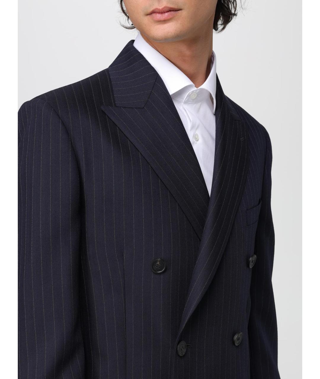 GOLDEN GOOSE DELUXE BRAND Синий хлопковый пиджак, фото 5