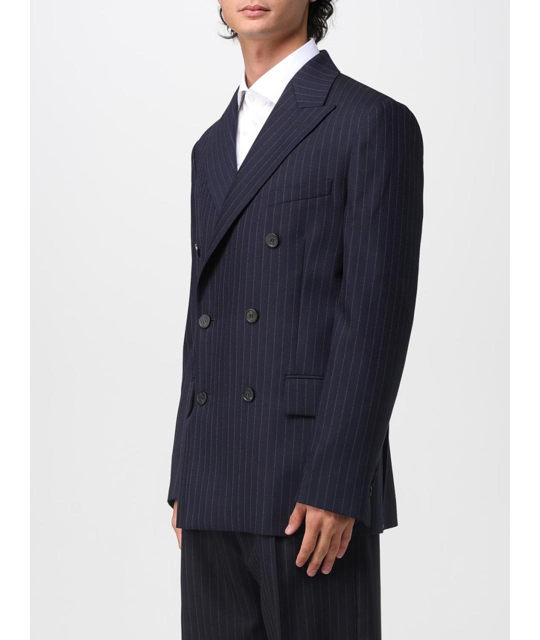 GOLDEN GOOSE DELUXE BRAND Синий хлопковый пиджак, фото 4