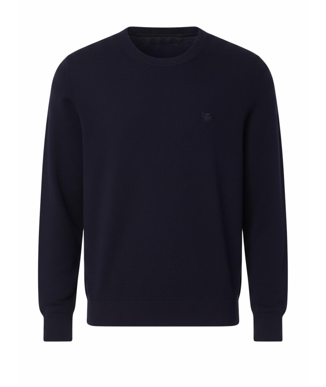 ETRO Темно-синий шерстяной джемпер / свитер, фото 1