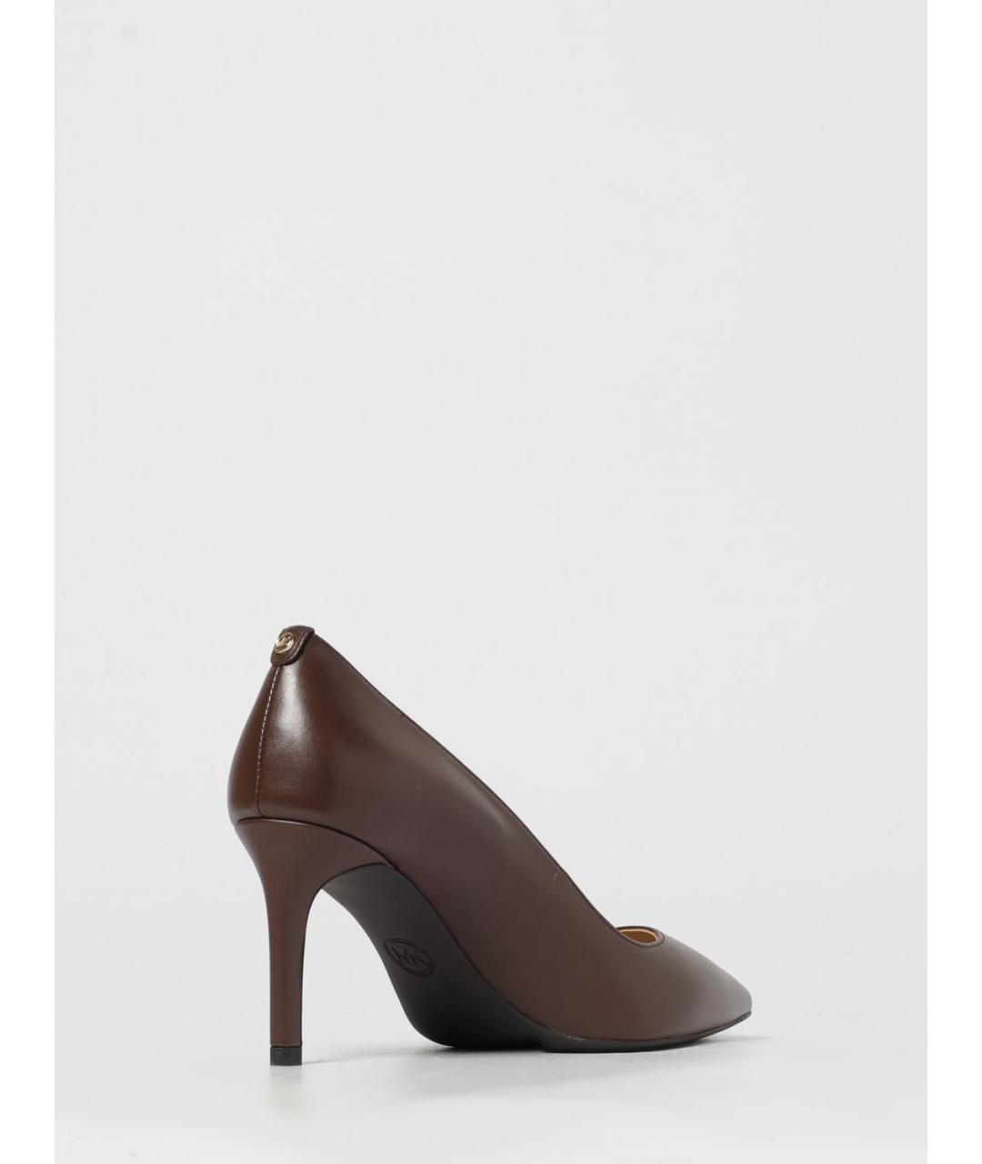 MICHAEL KORS Коричневые кожаные туфли, фото 3