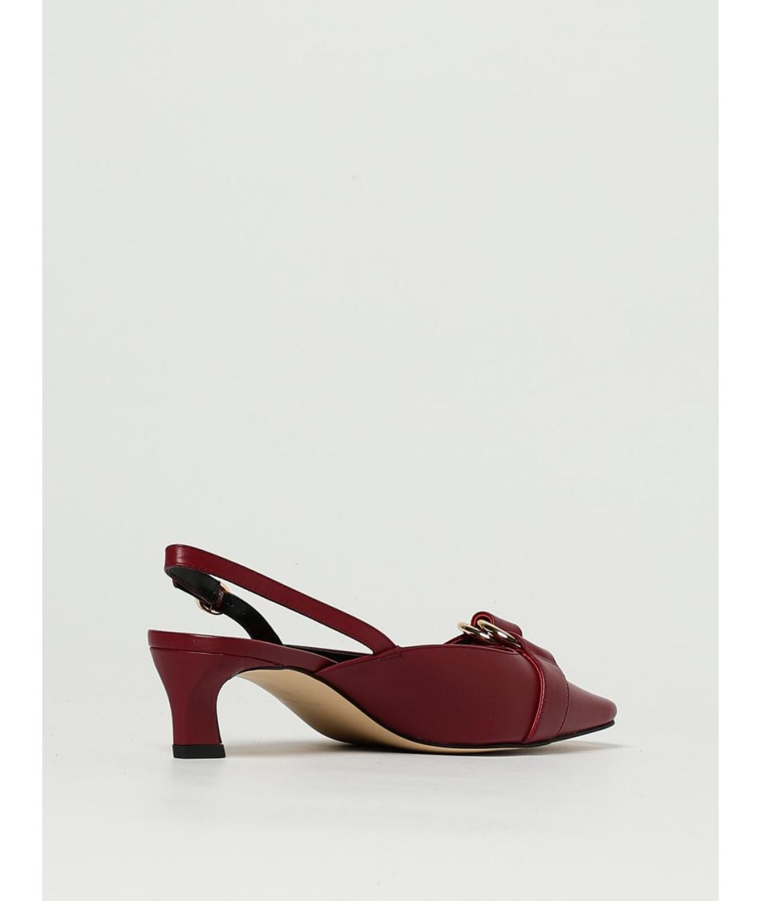 MICHAEL KORS Бордовые кожаные туфли, фото 3