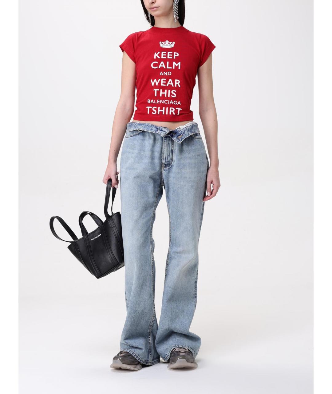 BALENCIAGA Черная кожаная сумка тоут, фото 2