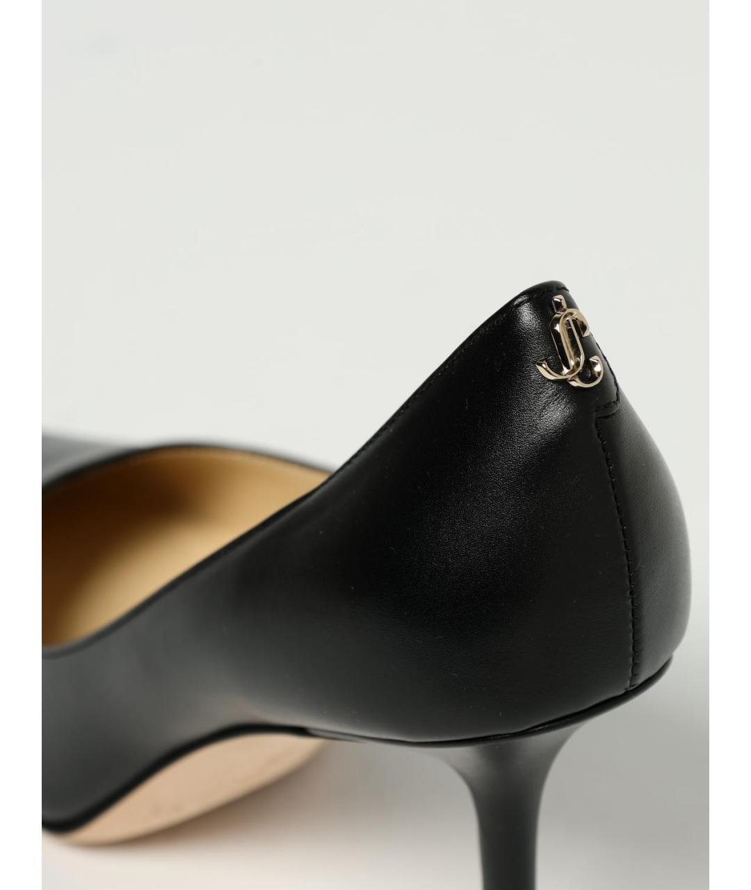 JIMMY CHOO Черные кожаные туфли, фото 4