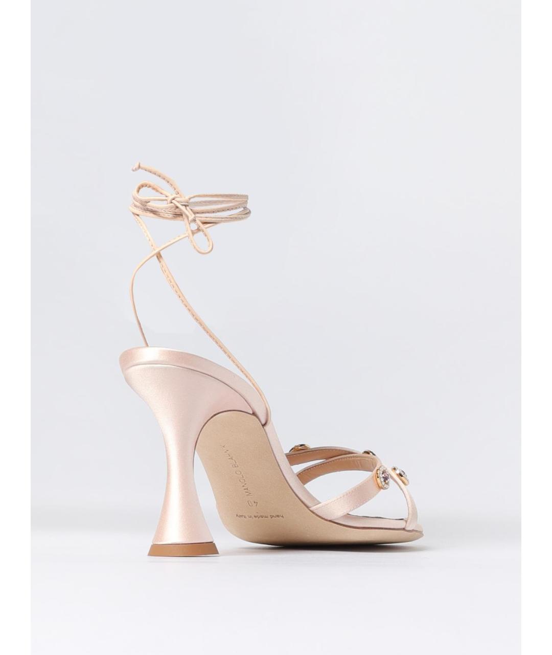 MANOLO BLAHNIK Мульти текстильные босоножки, фото 3