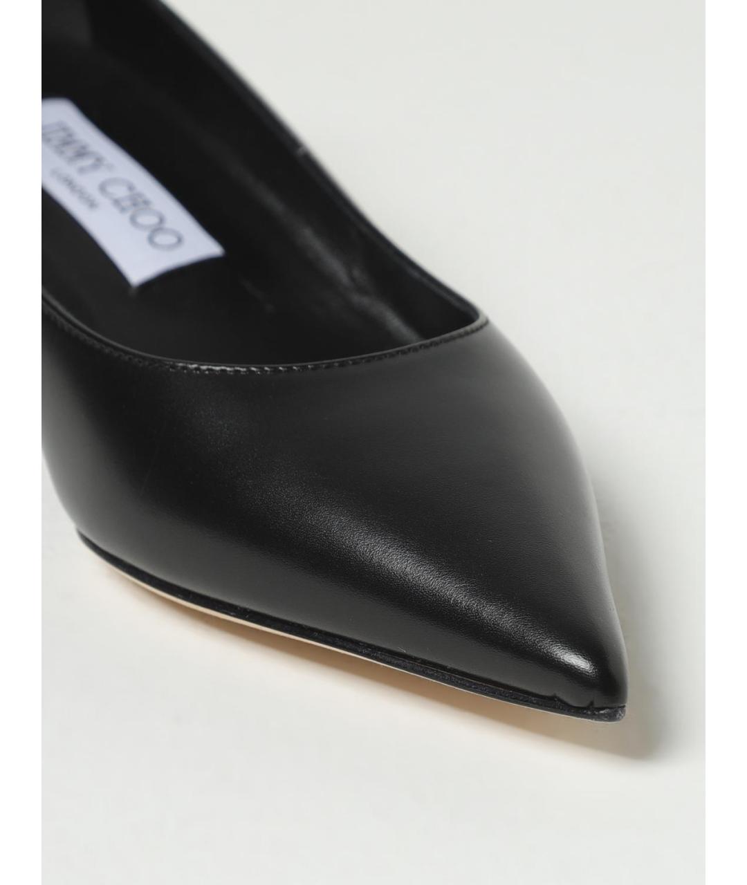 JIMMY CHOO Черные кожаные туфли, фото 4