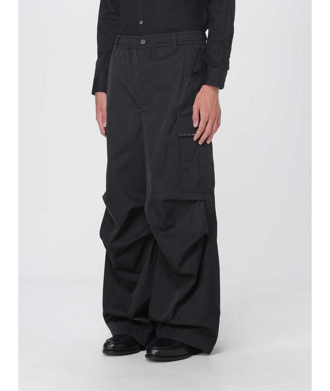 MARNI Черные полиэстеровые повседневные брюки, фото 4